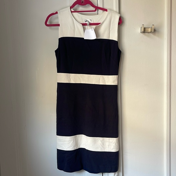 Milly of New York Dresses & Skirts - Milly of New York Dress Color Block Navy Cream Work Dress